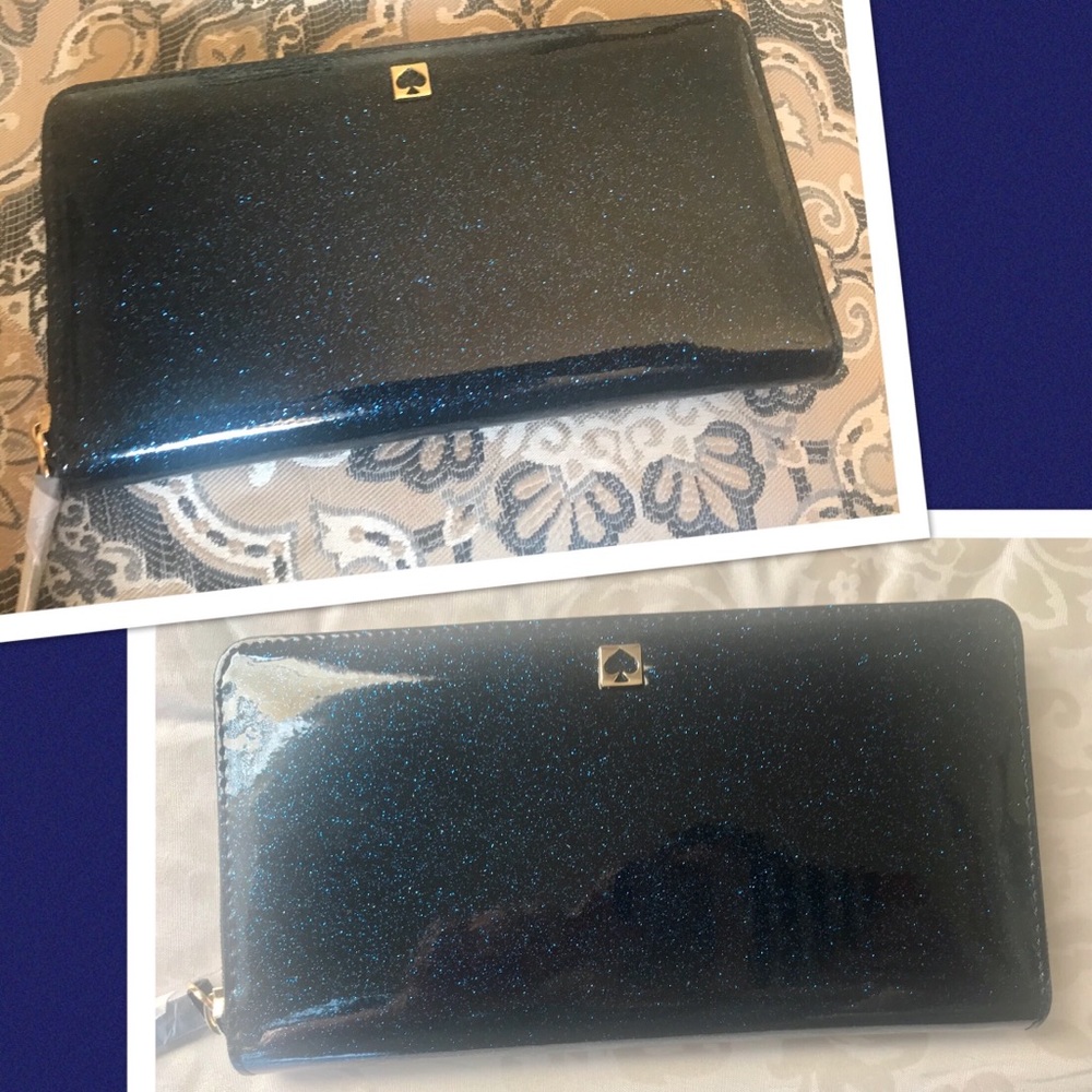 ✨KATE SPADE✨Last 1! HOST PICK🎉Sparkle Blue Wallet - Picture 6 of 8